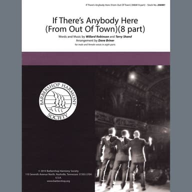 If There's Anybody Here (from Out Of Town) (arr. David Briner)