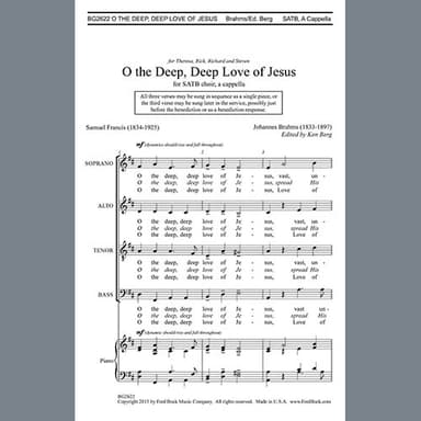 O The Deep, Deep Love Of Jesus (ed. Ken Berg)