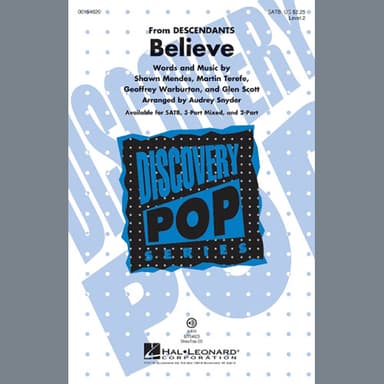Believe (from Descendants) (arr. Audrey Snyder)