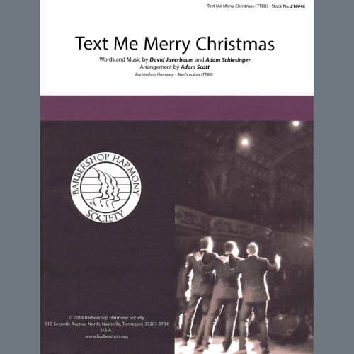 Text Me Merry Christmas (arr. Adam Scott)