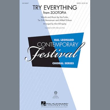 Try Everything (from Zootopia) (arr. Alan Billingsley)
