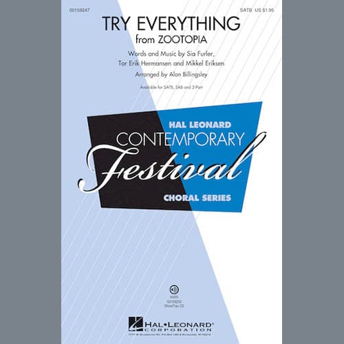 Try Everything (from Zootopia) (arr. Alan Billingsley)
