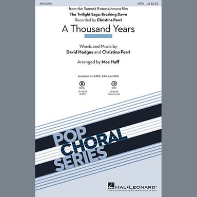 A Thousand Years (arr. Mac Huff) - Synthesizer