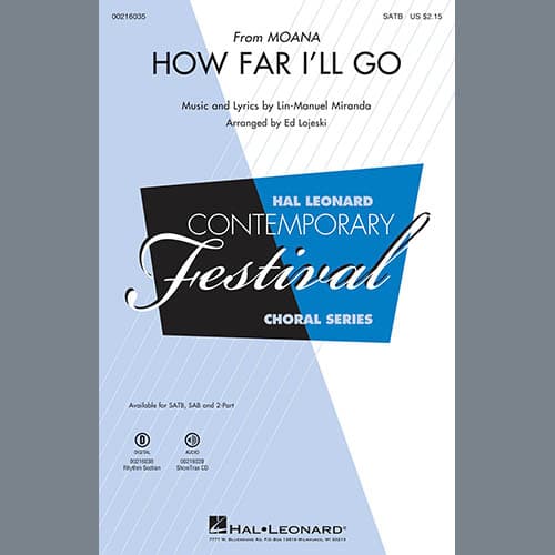 How Far I'll Go (from Moana) (arr. Ed Lojeski) - Acoustic Guitar