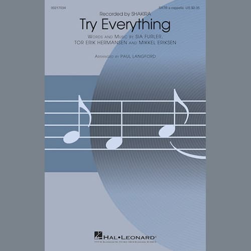 Try Everything (from Zootopia) (arr. Paul Langford)