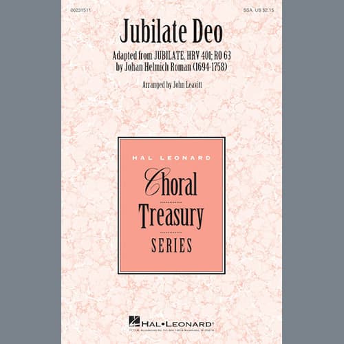 Jubilate Deo (arr. John Leavitt)