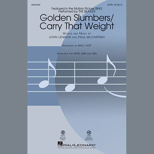 Golden Slumbers/Carry That Weight (from Sing) (arr. Mac Huff) - Trombone