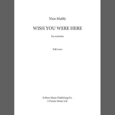 Wish You Were Here - Full Score