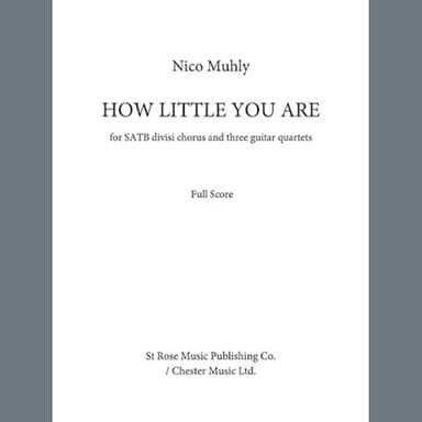 How Little You Are (Score)