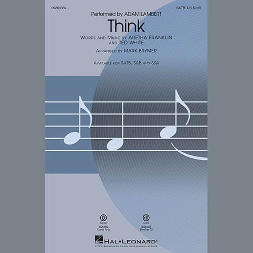 Think (from Captain Underpants: The First Epic Movie) (Arr. Mark Brymer) - Drums