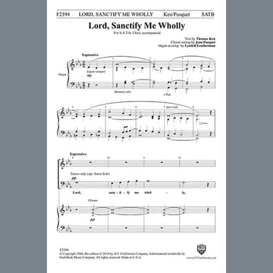 Lord, Sanctify Me Wholly