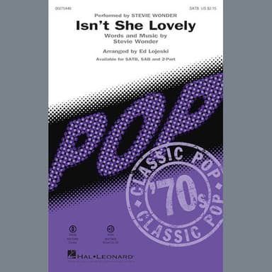 Isn't She Lovely (arr. Ed Lojeski)
