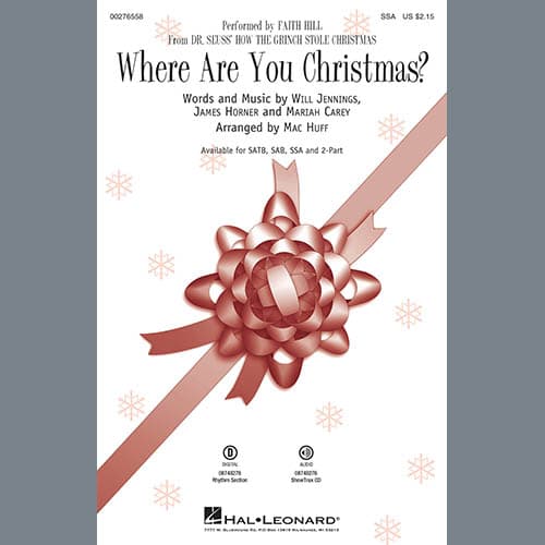 Where Are You Christmas? (arr. Mac Huff) (from How The Grinch Stole Christmas) - Synthesizer