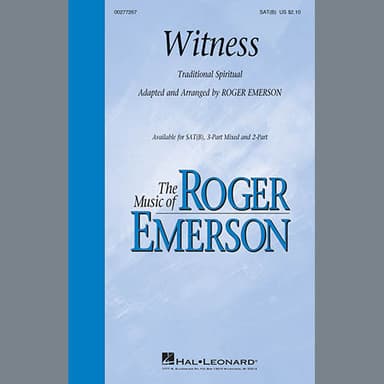 Witness (Arr. Roger Emerson)