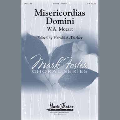 Misericordias Domini (arr. Harold Decker) - Viola