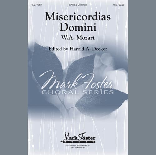 Misericordias Domini (arr. Harold Decker) - Viola