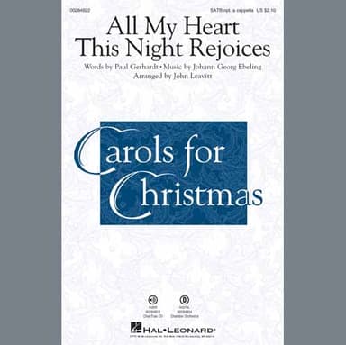 All My Heart This Night Rejoices (arr. John Leavitt) - Flute 1