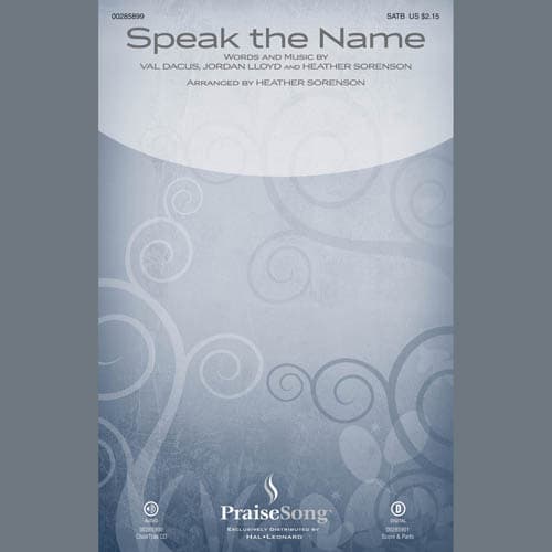 Speak the Name - Full Score