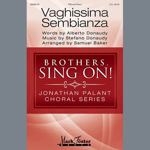 Vaghissima Sembianza (arr. Samuel Baker)