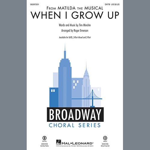 When I Grow Up (from Matilda: The Musical) (arr. Roger Emerson) - Alto Sax