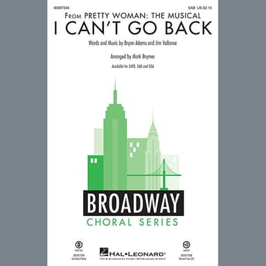 I Can't Go Back (from Pretty Woman: The Musical) (arr. Mark Brymer)