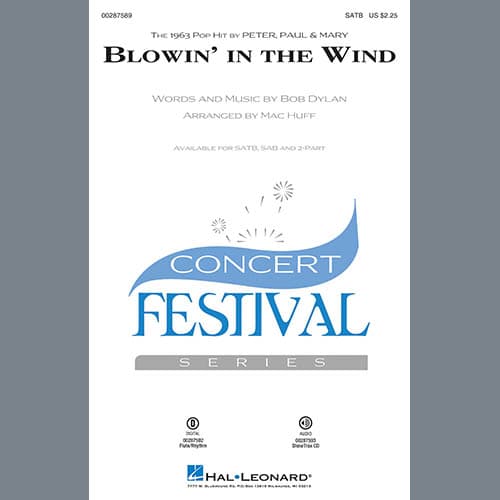 Blowin' in the Wind (arr. Mac Huff) - Flute