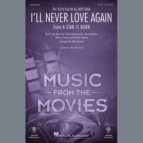 I'll Never Love Again (from A Star Is Born) (arr. Mark Brymer) - Synthesizer