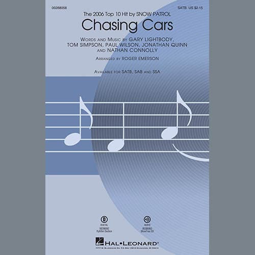 Chasing Cars (arr. Roger Emerson) - Guitar 2