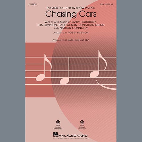 Chasing Cars (arr. Roger Emerson)