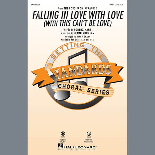 Falling In Love With Love (with This Can't Be Love) (arr. Kirby Shaw)