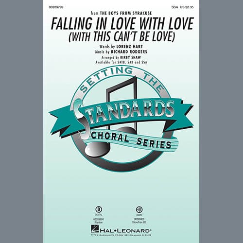 Falling In Love With Love (with This Can't Be Love) (arr. Kirby Shaw)