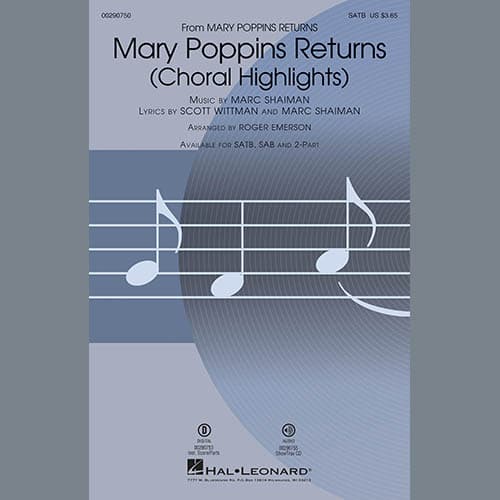 Mary Poppins Returns (Choral Highlights) (arr. Roger Emerson) - Synth 1