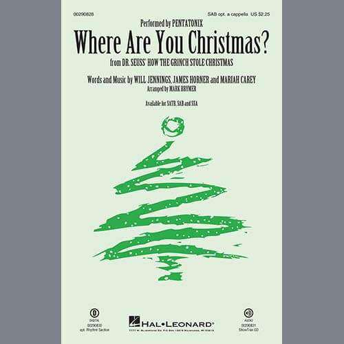 Where Are You Christmas? (from How The Grinch Stole Christmas) (arr. Mark Brymer)