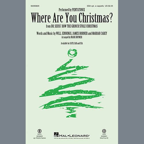 Where Are You Christmas? (from How The Grinch Stole Christmas) (arr. Mark Brymer)
