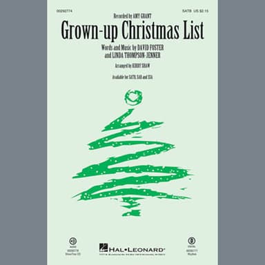 Grown-Up Christmas List (arr. Kirby Shaw) - Bass