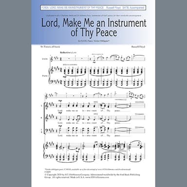 Lord, Make Me An Instrument Of Thy Peace