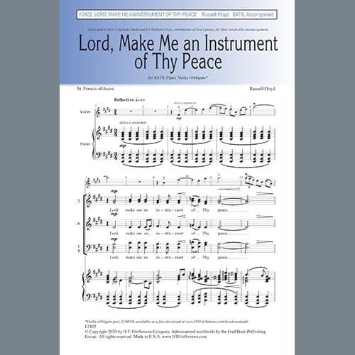 Lord, Make Me An Instrument Of Thy Peace