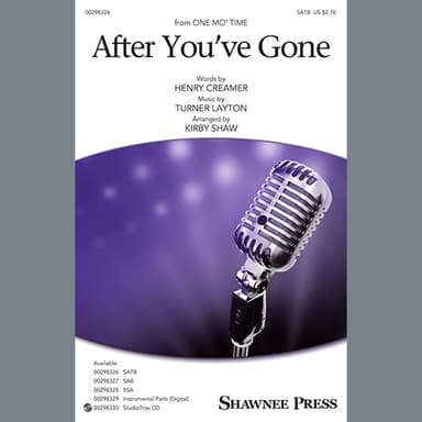 After You've Gone (from One Mo' Time) (arr. Kirby Shaw) - Drums
