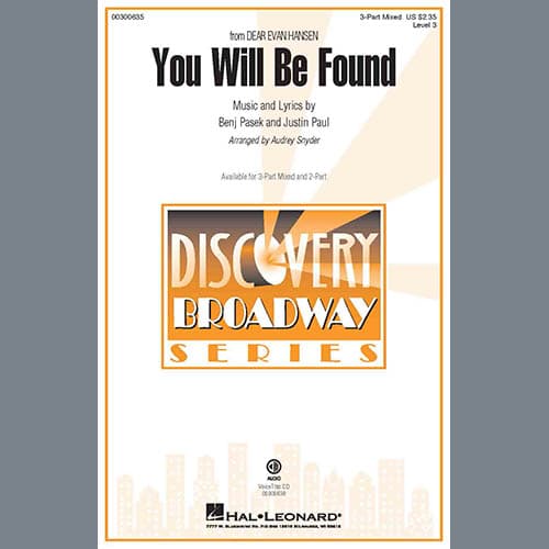 You Will Be Found (from Dear Evan Hansen) (arr. Audrey Snyder)