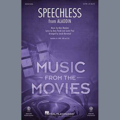 Speechless (from Disney's Aladdin) (arr. Jacob Narverud) - Bass