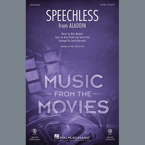 Speechless (from Disney's Aladdin) (arr. Jacob Narverud) - Bass