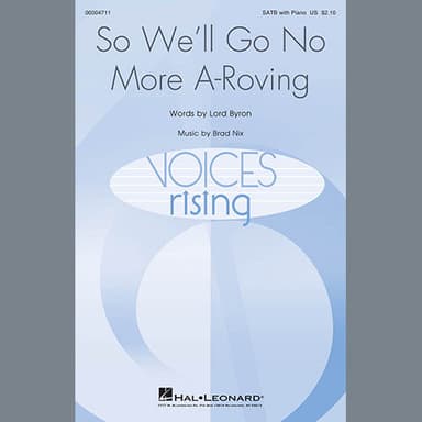 So, We'll Go No More A Roving