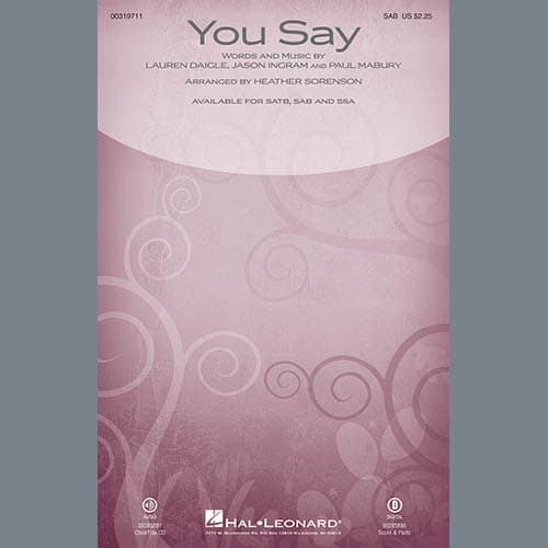 You Say (for SSA only)