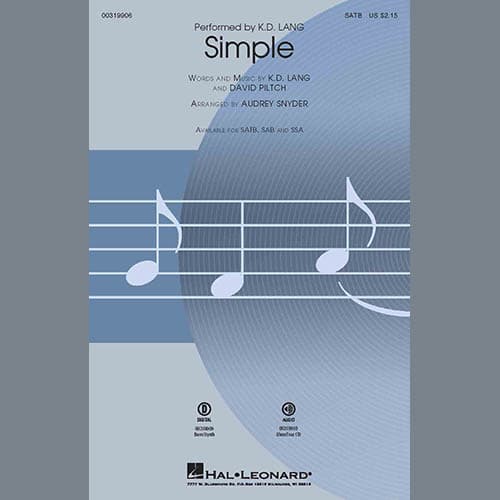 Simple (arr. Audrey Snyder) - Synthesizer