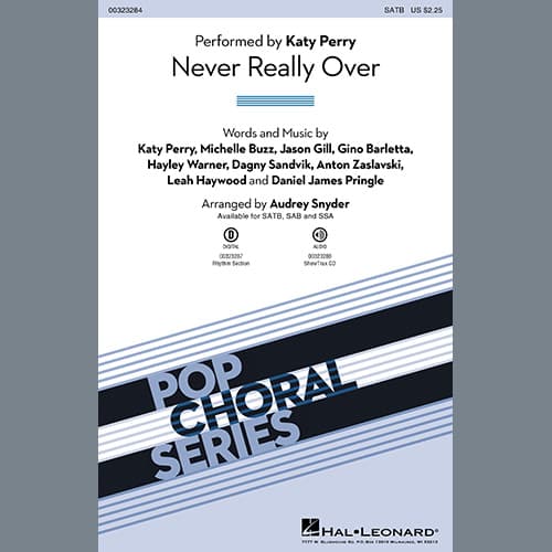 Never Really Over (arr. Audrey Snyder) - Drums