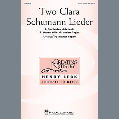 Two Clara Schumann Lieder (arr. Nathan Payant)
