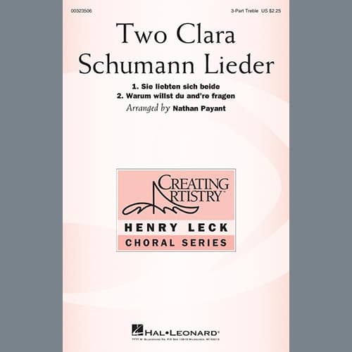 Two Clara Schumann Lieder (arr. Nathan Payant)