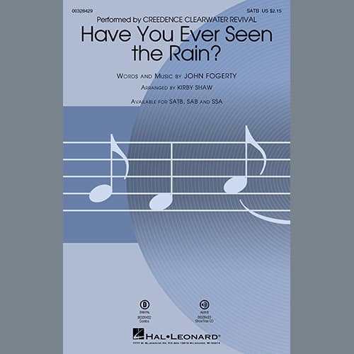 Have You Ever Seen The Rain? (arr. Kirby Shaw) - Bass
