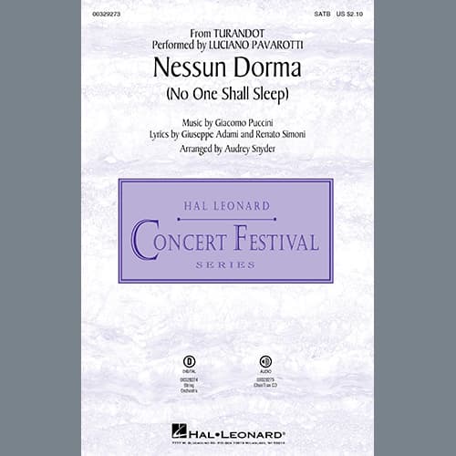 Nessun Dorma (No One Shall Sleep) (from Turandot) (arr. Audrey Snyder) - Timpani (optional)