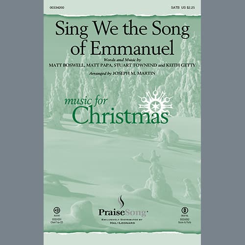 Sing We the Song of Emmanuel (arr. Joseph M. Martin) - Keyboard String Reduction